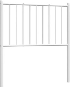 vidaXL Tăblie de pat de schimb metalică, alb, 75 cm