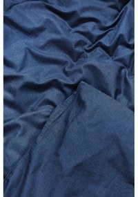 Lenjerie pentru pat dublu din bumbac Bonami Selection, 200 x 220 cm, albastru marin