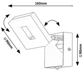 Aplică LED pentru baie Rabalux 75018 BLAS LED/5W/230V 4000K