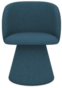 Scaun de sufragerie albastru tapițat Maia – Makamii