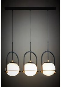 Jupiter 1916 - Pendul cu cablu ROSSO 3xE27/15W/230V negru