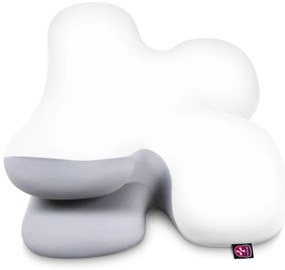 Pernă anatomică CONNECT IT CFH-6030-WH Virgo alb/gri