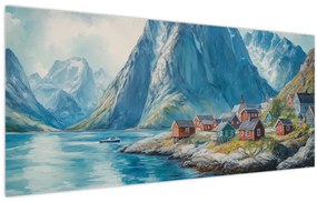 Tablou - Sat norvegian (120x50 cm)