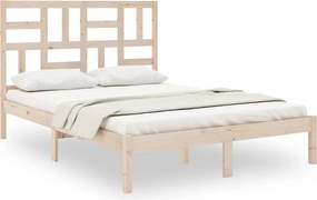 vidaXL Cadru de pat King Size, 150x200 cm, lemn masiv