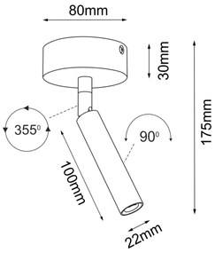 Brosline 2281 - Spot POINT 1xG9/2,5W/230V, negru