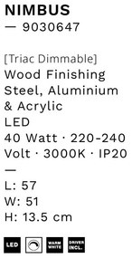 Plafoniera LED design modern NIMBUS