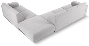 Colțar gri deschis cu tapițerie din stofă bouclé (colț dreapta) Molino – Micadoni Home