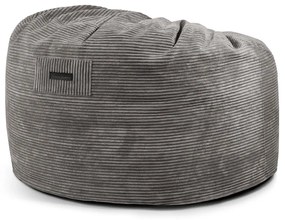 Fotoliu bean bag maro cu tapițerie din catifea reiată Om 110 – SLOWDOWN