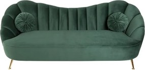 Canapea cu forma curbata Arielle 220cm, verde