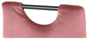 Scaune de dining roz-închis 2 buc. din catifea Mandy – Støraa