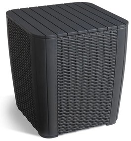 Masă auxiliară de grădină din ratan artificial 39x39 cm Luzon – Keter