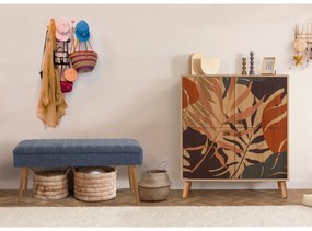 Mobilier pentru hol Maluxe Palm (Stejar sonoma + Albastru închis). 1089059