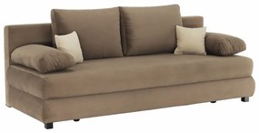 Canapea extensibila CLIV capuccino/bej, 206/90/73-85 cm