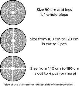 SENTOP | Mandala luxoasă din lemn pe perete, decorațiune interioară 3D | HELA
