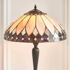 Endon 63982 - Lampă de masă Tiffany BROOKLYN 1xE27/60W/230V Ø 40 cm