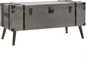 vidaXL Masă de cafea, MDF și aluminiu, 102x51x47,5 cm