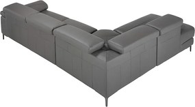 Coltar stanga design italian LUX tapitat cu piele naturala Alfredo