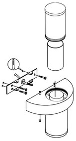 Eglo 94799 - Corp de iluminat perete exterior BEVERLY 1 2xLED/3,7W/230V