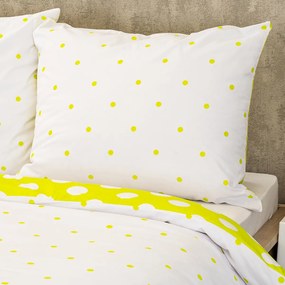 Lenjerie de pat din bumbac 4Home Buline verzi, 220 x 200 cm, 2 buc. 70 x 90 cm