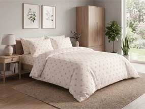 Lenjerie de pat din bumbac PINK HEART CHARM alb, 100% bumbac Dimensiune lenjerie de pat: 70 x 90 cm | 140 x 200 cm