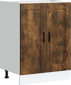 vidaXL Dulap de bucătărie „Porto” din lemn de lemn de stejar afumat