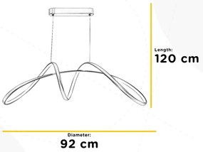 Lustră LED pe cablu ONLI INFINITY LED/50W/230V 4500K crom mat