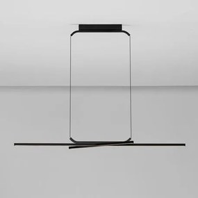 Lustra suspendata LED CCT design modern AKRO negru
