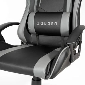 Scaun pentru jocuri video VARR Zolder negru/gri