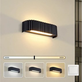 Brilagi - Aplica LED de perete FALCON MODERN LED/10W/230V 30 cm 3000/4500/6000K neagră