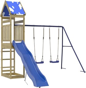 vidaXL Set de joacă pentru exterior, lemn de pin impregnat