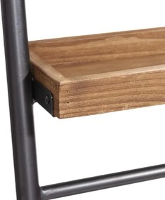 Suport perete cu rafturi si oglinda design industrial OLD