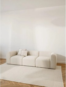 Covor bej țesut manual din lână 200x300 cm Talo – noo.ma