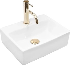 Lavoar pe blat Rea Trendy 39 cm alb lucios