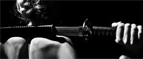 Tablou - Femeie cu o sabie (120x50 cm)