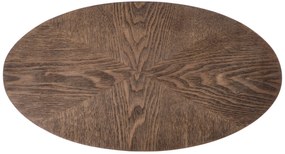 Masuta de cafea Delphi nuc/negru - H58 cm