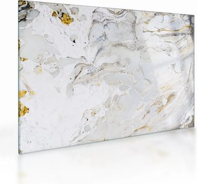 Tablou pe sticlă - Hârtie de ulei cu design de marmură (70x50 cm)