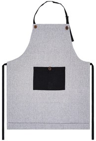 Șorț de bucătărie Home Elements alb-gri și negru, 70 x 85 cm