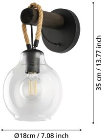 Aplică RODING 1xE27/40W/230V Eglo 43619