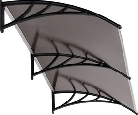 Copertină dublă din policarbonat deasupra ușii din față 200 x 100 cm