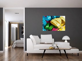 Tablou cu metri colorați (90x60 cm)