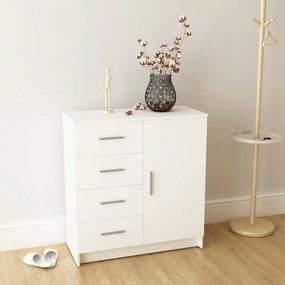 244896 vidaXL Bufet din PAL 79 x 35 x 88 cm, alb