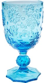 Pahar vin Ice Flowers albastru