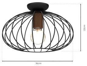 Plafonieră MERIDIANO 1xE27/60W/230V