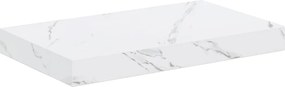 vidaXL Raft de perete Marmură albă 40 x 23,5 x 4 cm Lemn compozit
