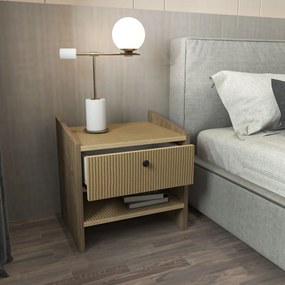 Noptieră Biurno H (nuc + natural). 1127654