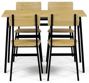 Set mobilier sufragerie Anasagasti 2 (stejar sălbatic) (pentru 4 persoane). 1120646