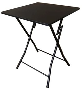 Masa plianta cu blat din MDF melaminat HouseXL® Smart Square Table, Dimensiuni 60X60X75 cm, Pentru casa si picnic, Blat 18mm, Picioare din otel,
