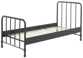 Pat copii BRONXX 90 X 200 CM NEGRU