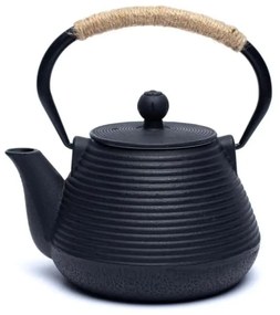 Ceainic din fonta cu infuzor metalic, Negru, 1000ml
