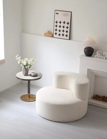 Fotoliu rotund din spumă cu memorie HD – design premium și confort absolut (Culoare: Verde)